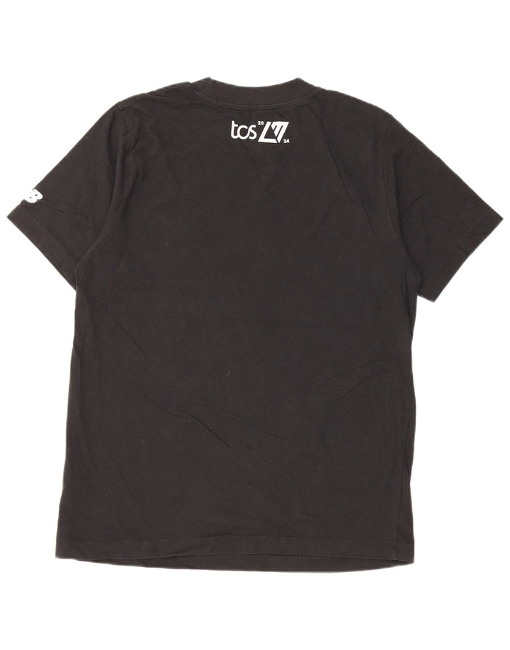 Męska koszulka z grafiką New Balance, średnia czarna bawełna