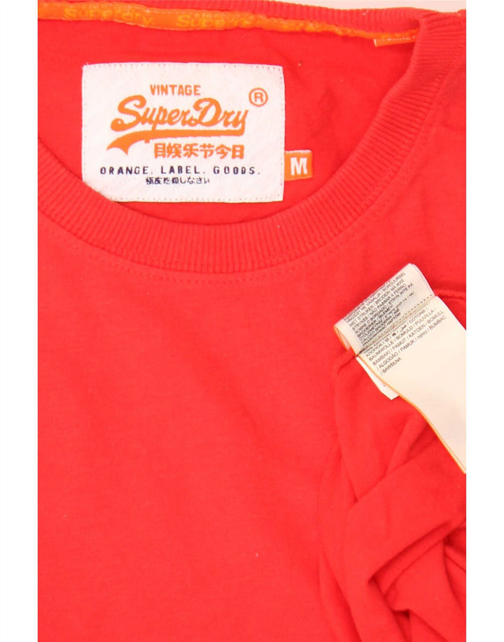T-shirt męski Superdry, bawełniany, średni czerwony