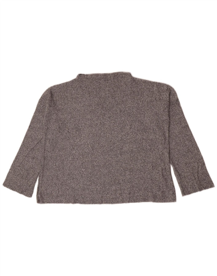Damski top oversize z długim rękawem Zara UK 10, mały, szary nakrapiany