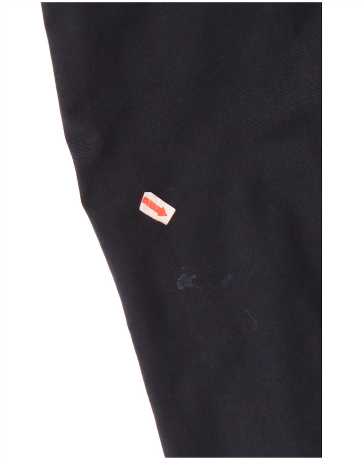 HACKETT Męskie proste spodnie codzienne W34 L32 Granatowa bawełna