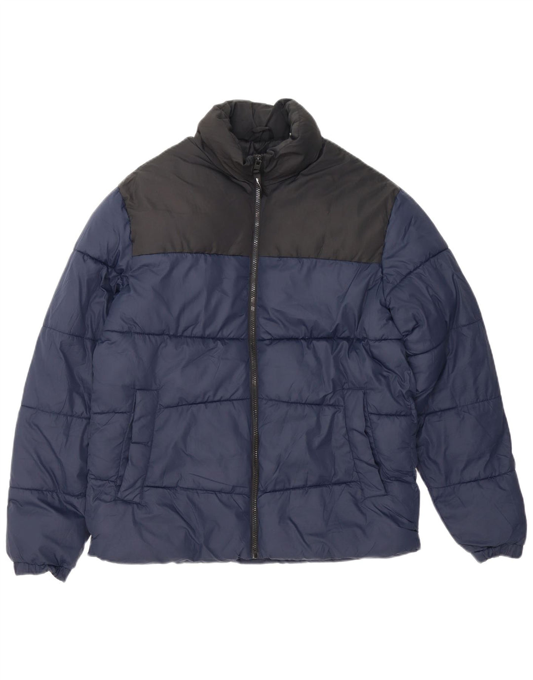 Męska ocieplana kurtka Jack & Jones UK 38, średni granat, blok kolorów