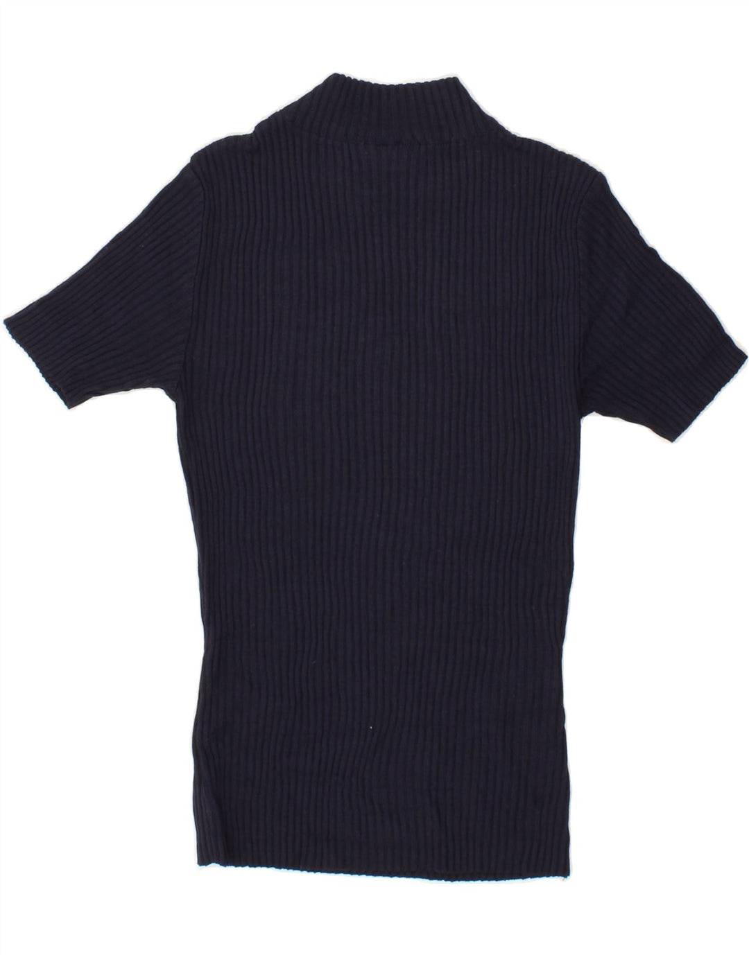 PENNY BLACK Womens Turtle Neck Jumper Sweater UK 12 Medium Navy Blue Vintage Penny Black and Second-Hand Penny Black from Messina Hembry 