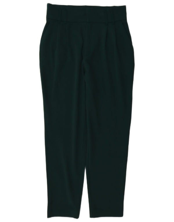 Damskie spodnie typu casual z wysokim stanem, Trafaluc, średnie W28 L27, zielone