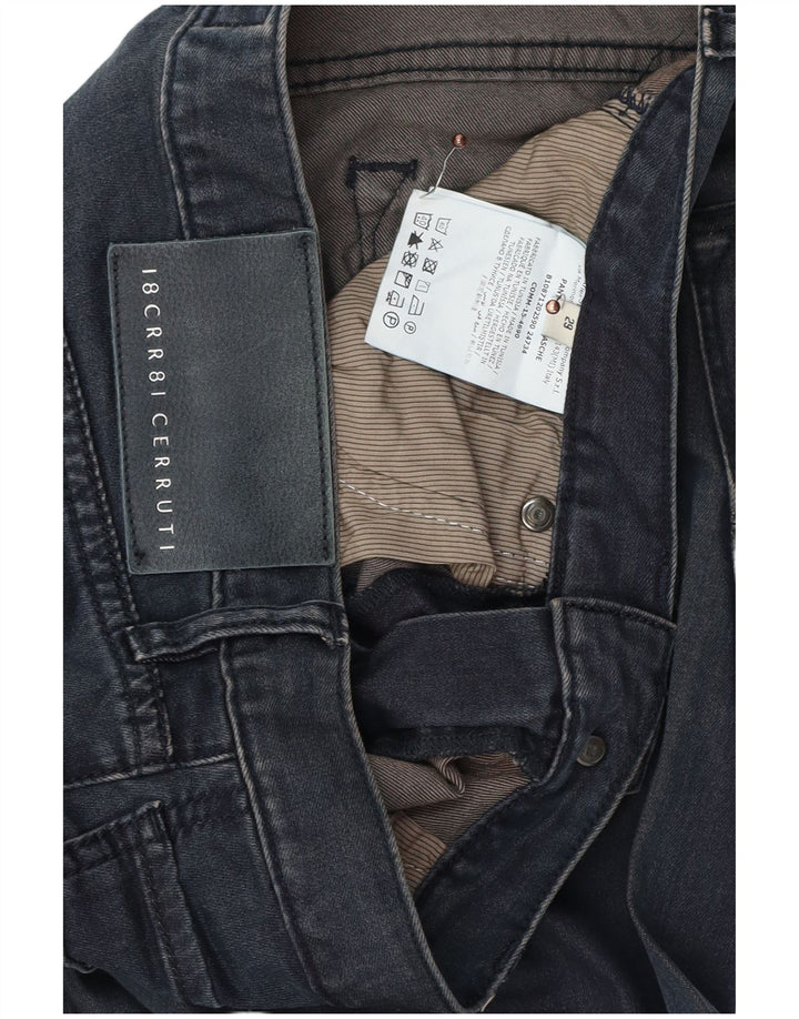 CERRUTI 1881 Damskie jeansy slim W29 L34 Granatowa bawełna
