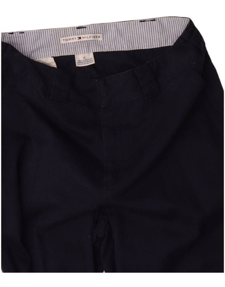 Spodnie damskie TOMMY HILFIGER Bootcut Chino US 12 Large W32 L30 Granatowe
