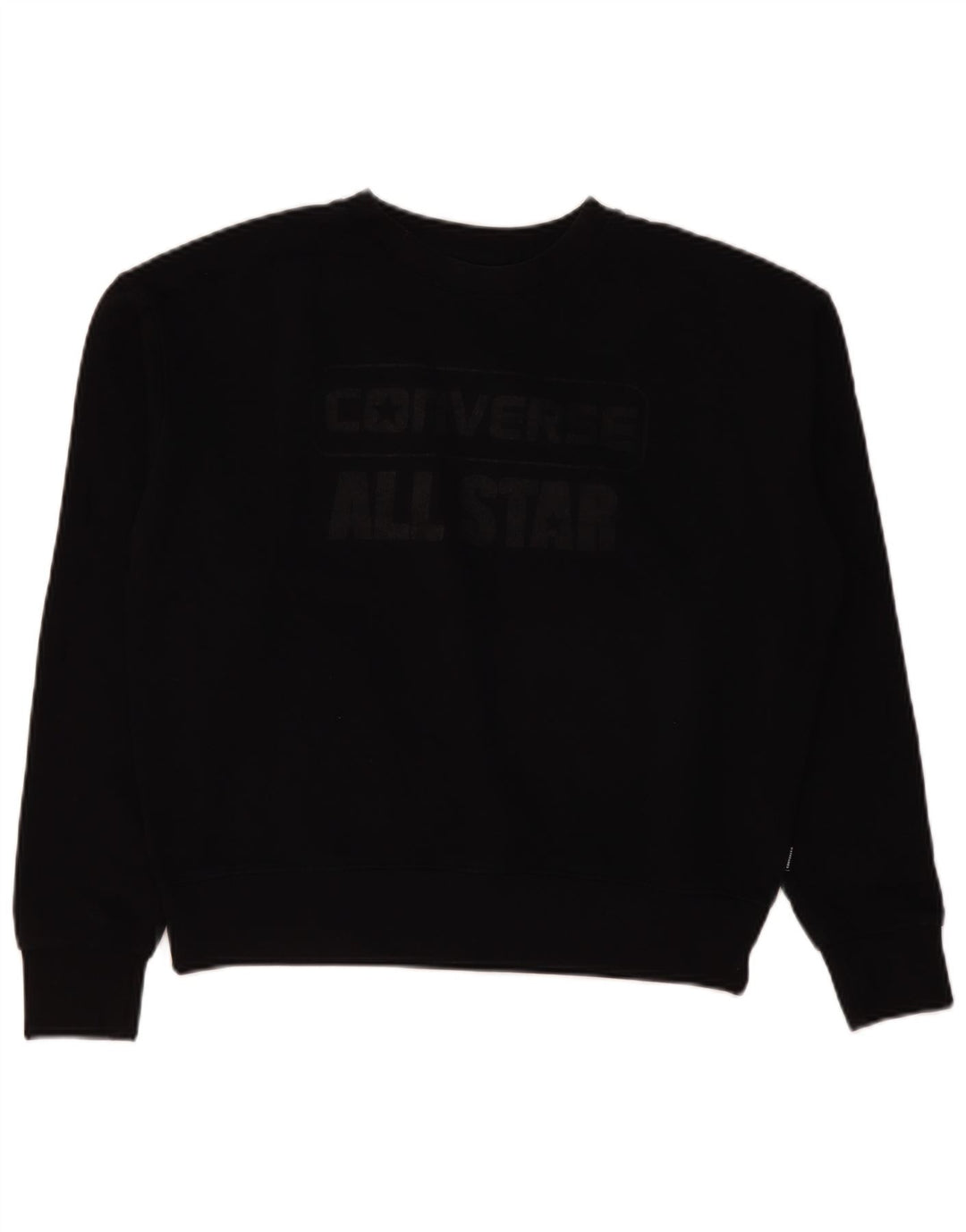 Damska bluza Converse Oversize Crop Graphic Jumper UK 10 Small Black