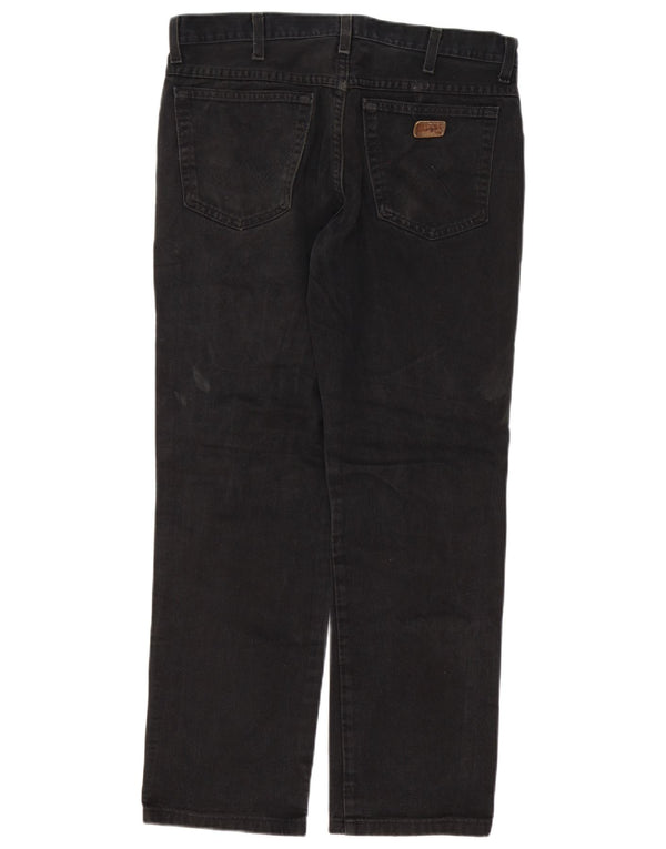 Męskie jeansy Wrangler Texas Straight W34 L27 Czarne bawełniane