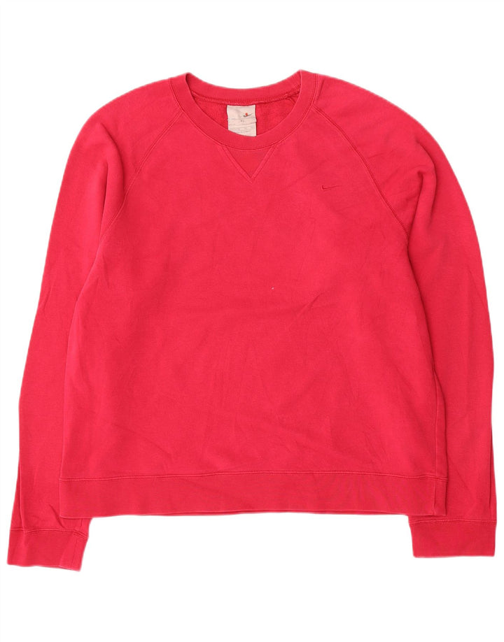Damska bluza dresowa Nike US 16/18 XL, różowa, bawełniana