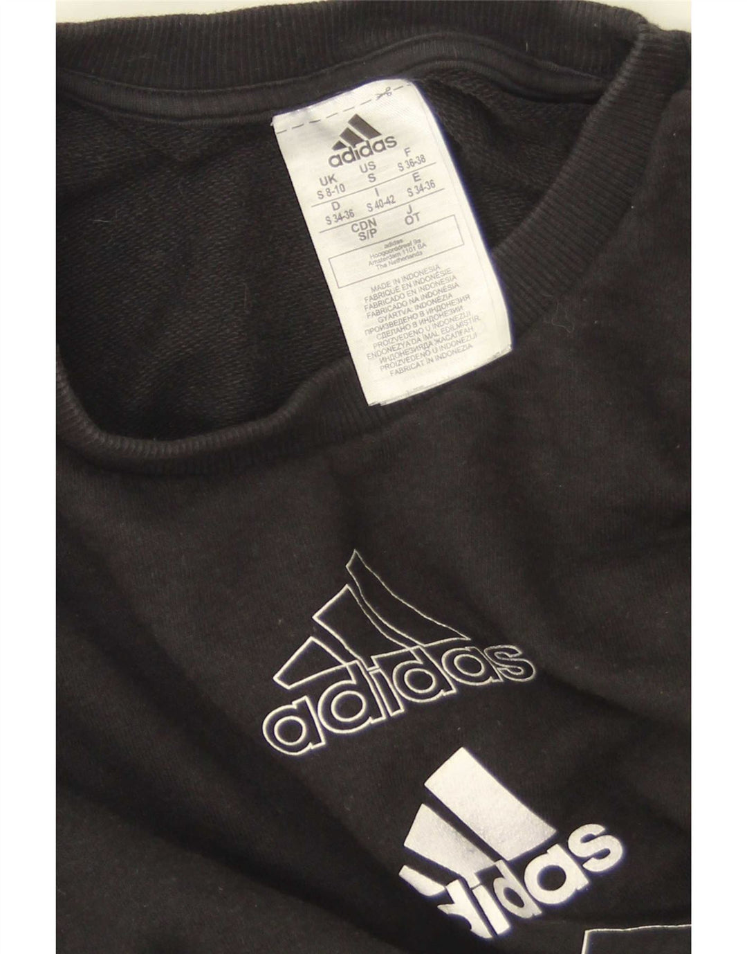 Damska bluza Adidas Graphic Oversized Sweter UK 8/10 Small Black