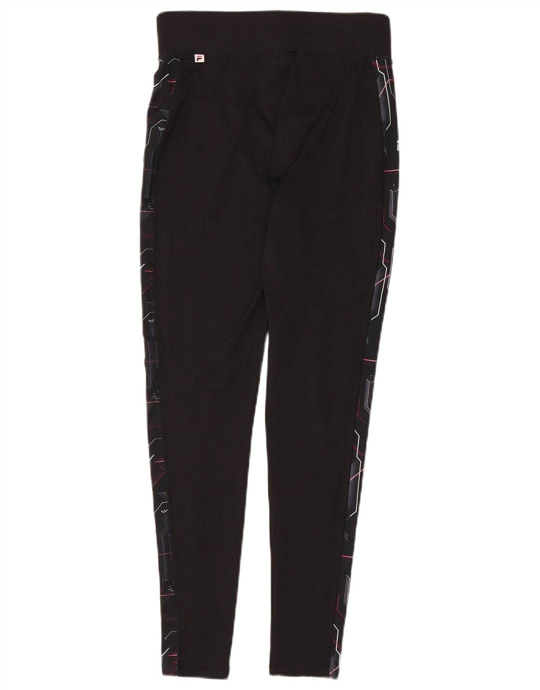 Damskie legginsy Fila Graphic UK 12 Średni czarny geometryczny poliester