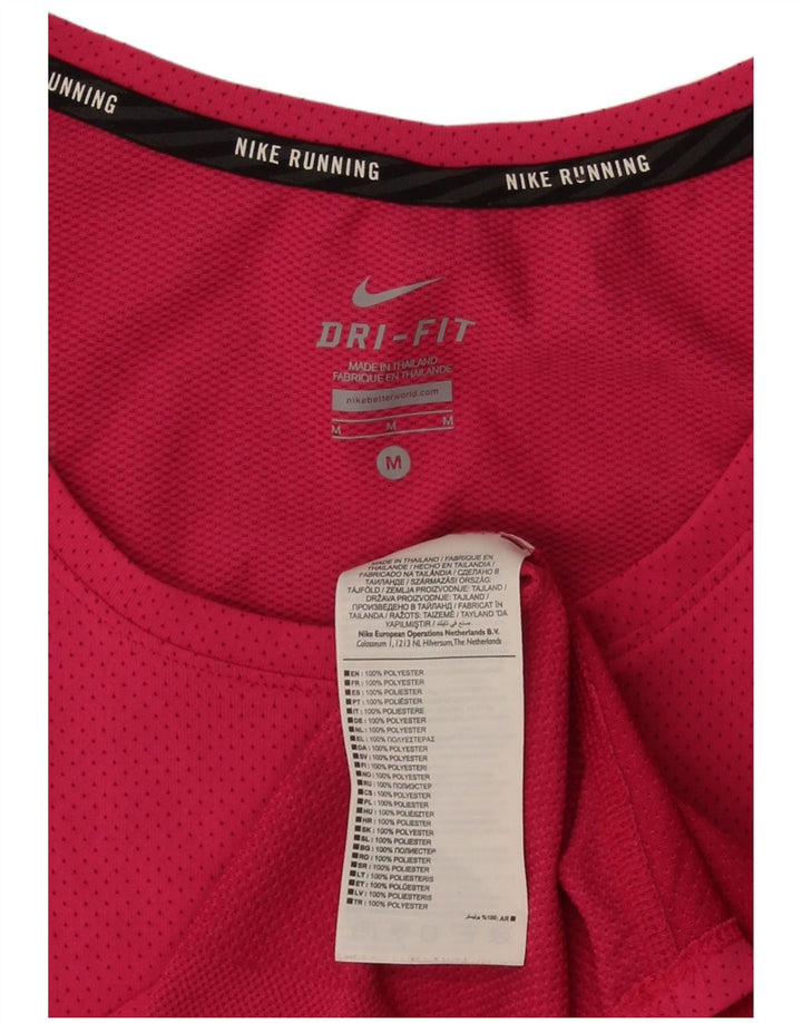 Damska koszulka Nike Dri Fit Top UK 12, średni różowy poliester