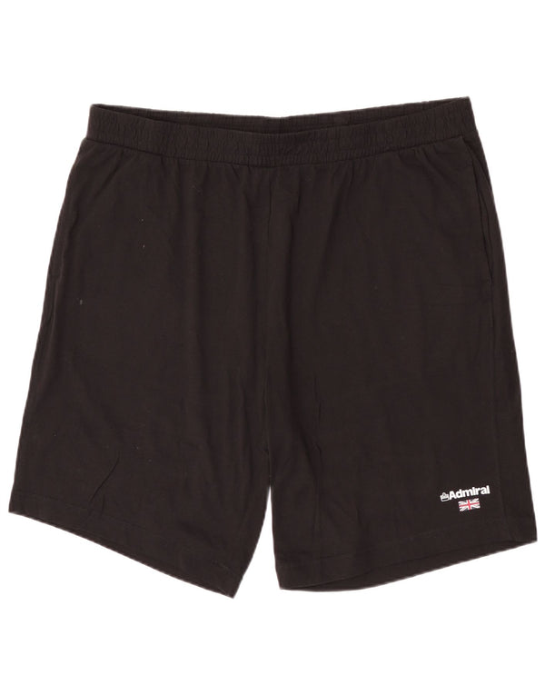 Męskie spodenki sportowe Admiral 3XL, czarne, bawełniane