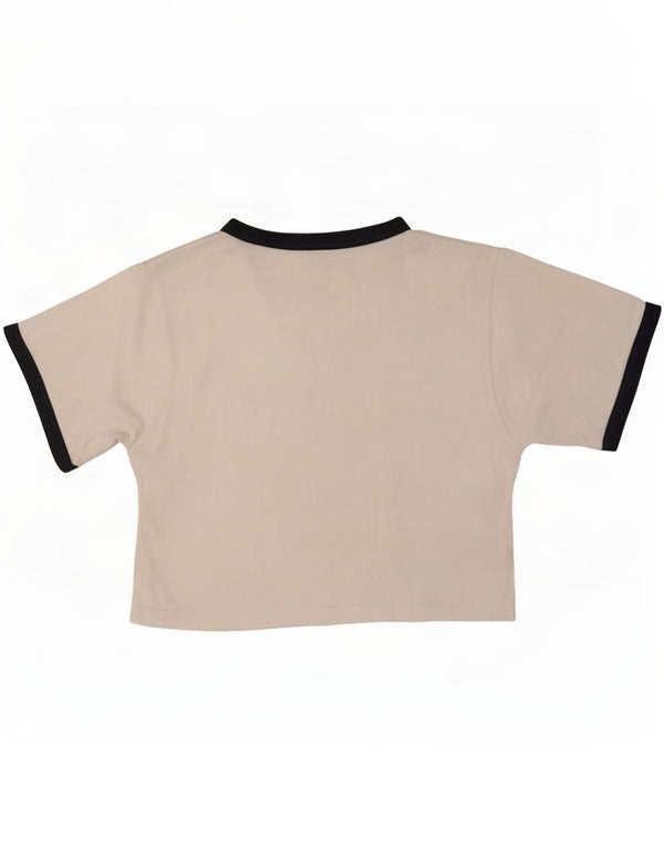 Damska koszulka Ellesse Crop Graphic Top UK 6 XS w kolorze białym