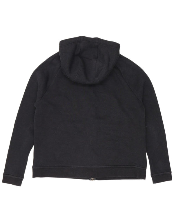 Damska bluza z kapturem i zamkiem błyskawicznym Nike Graphic Loose Fit UK 14 Średnia czarna bawełna