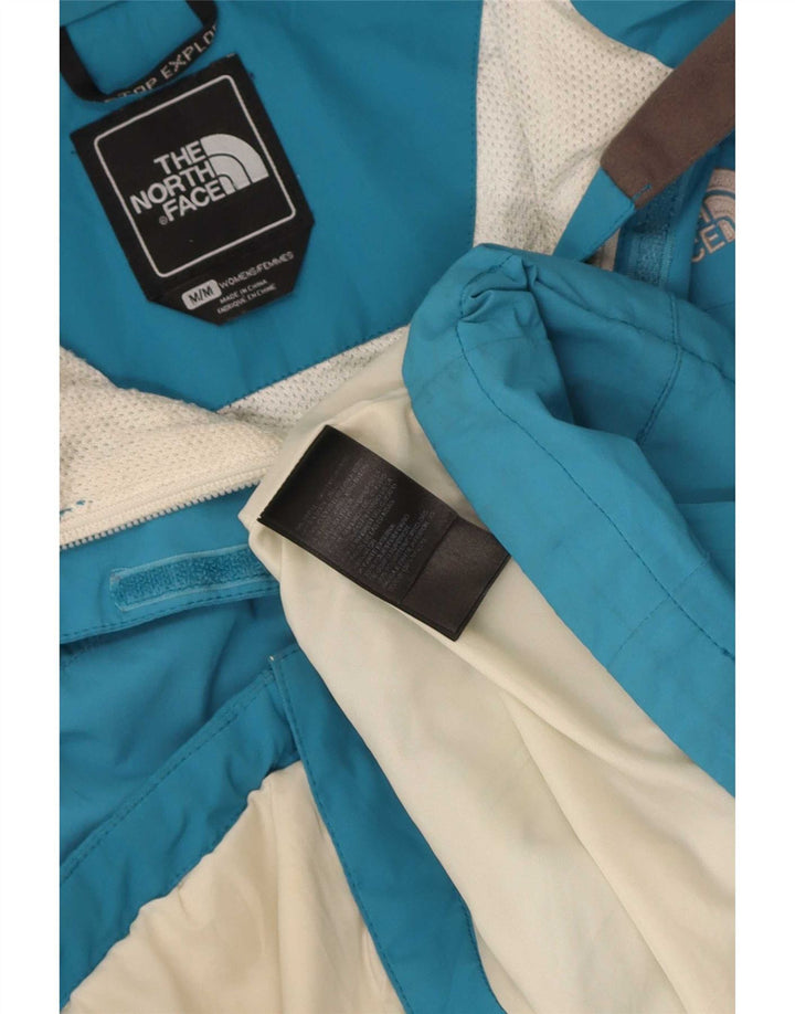 Damska kurtka przeciwdeszczowa z kapturem The North Face UK 14, średni niebieski, poliester