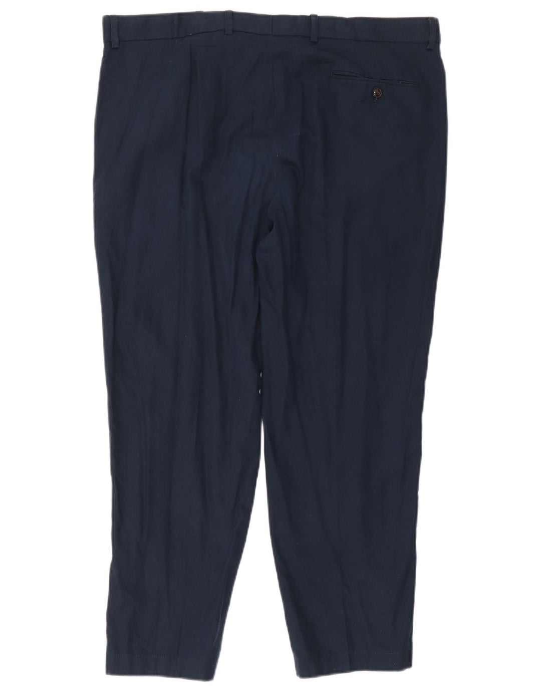 Męskie spodnie Chino Regular Marks & Spencer W40 L31 Granatowe lniane