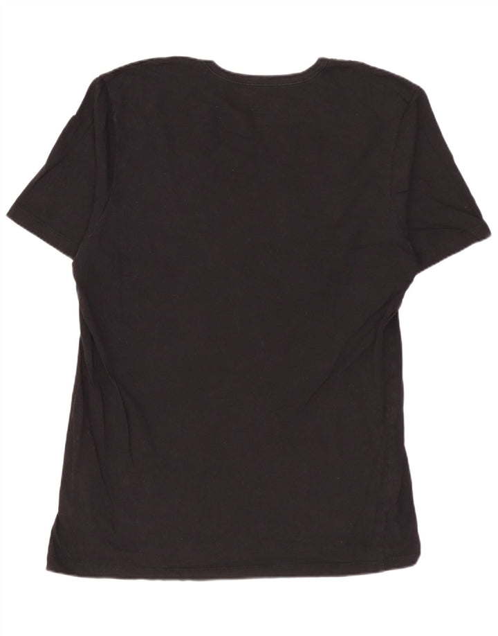 T-shirt męski HUGO BOSS Top, średni czarny, bawełniany