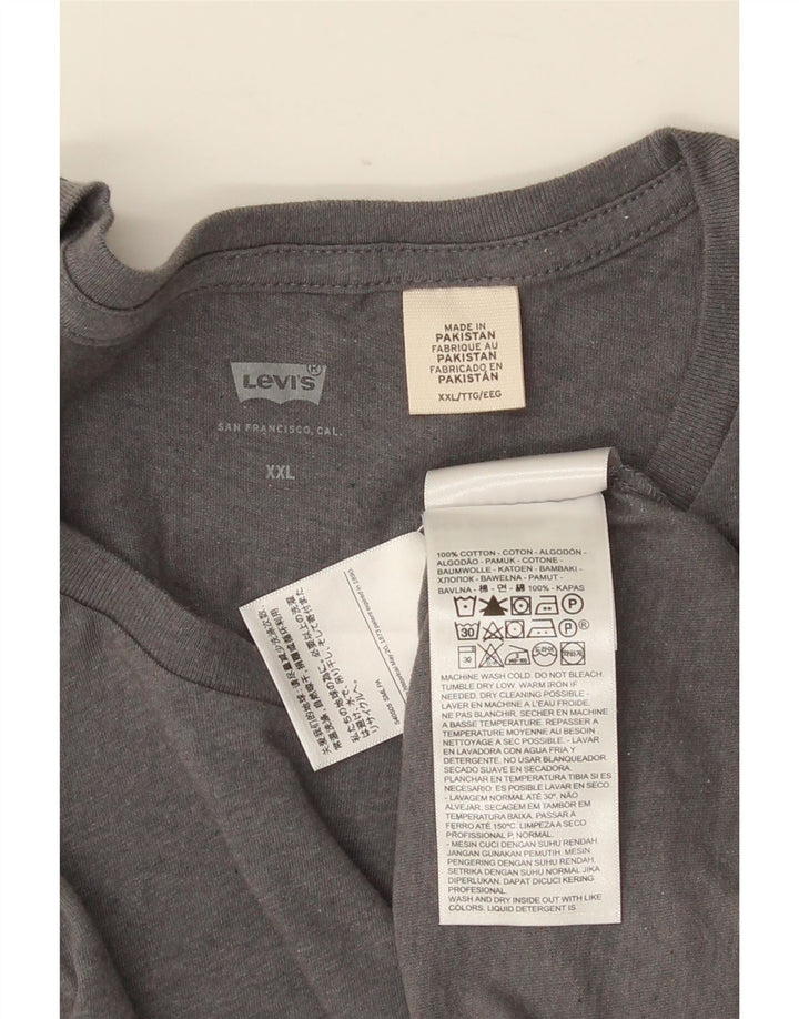 Koszulka męska LEVI'S Top 2XL Szara bawełna