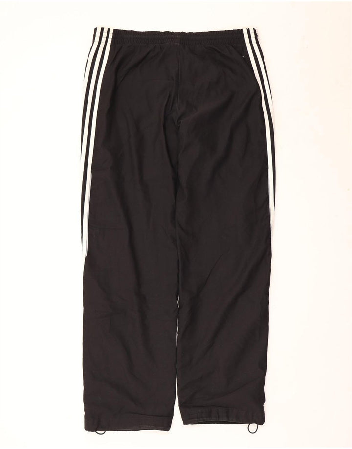 Męskie spodnie dresowe Adidas, małe, czarne, poliestrowe