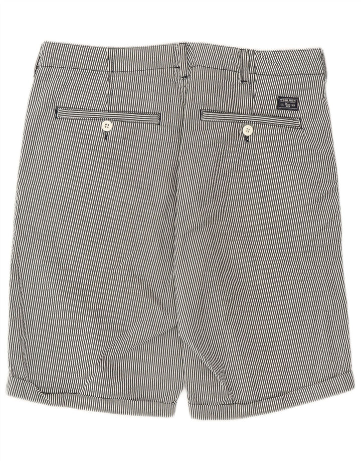 Męskie spodenki codzienne Woolrich W32 Średnioszare, bawełniane w prążki