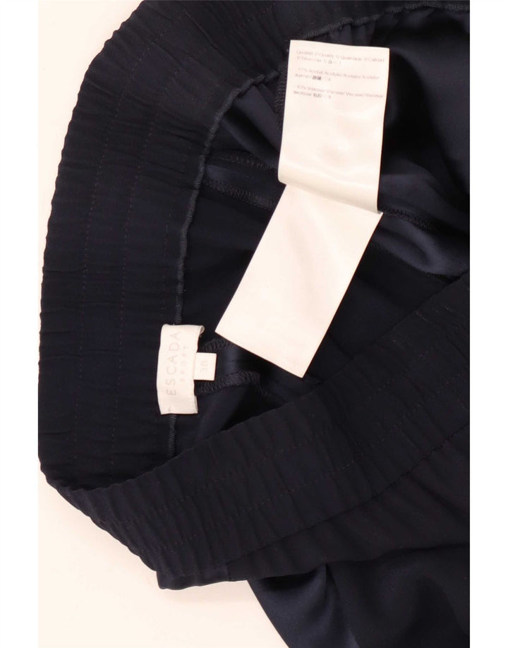 Damskie spodnie codzienne Escada EU 38 Medium W32 L29 Granatowe, z blokami kolorów