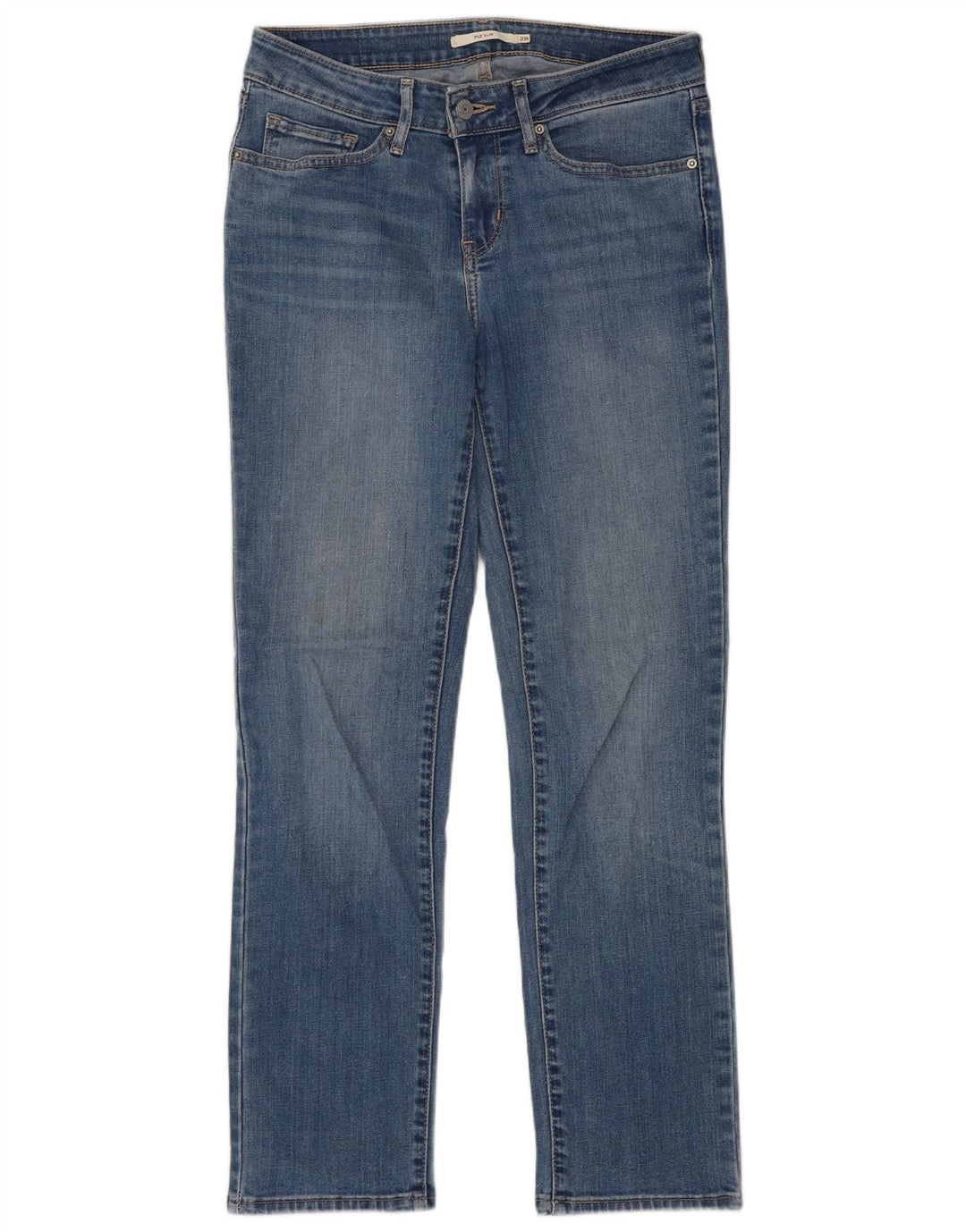 Damskie jeansy Levi's 712 Slim W28 L30 Niebieska bawełna