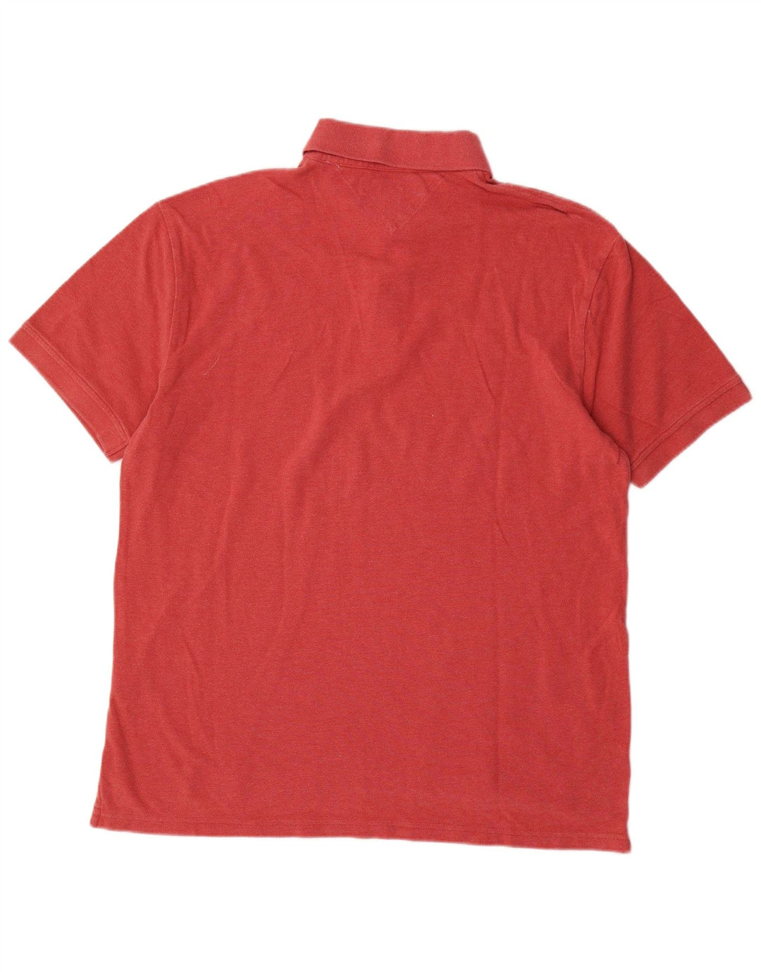 Męska koszulka polo Tommy Hilfiger, duża, czerwona, bawełniana