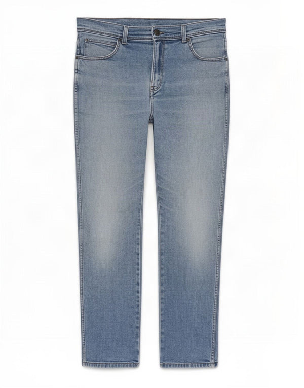 Męskie jeansy Wrangler o prostym kroju W36 L32, niebieskie, bawełniane