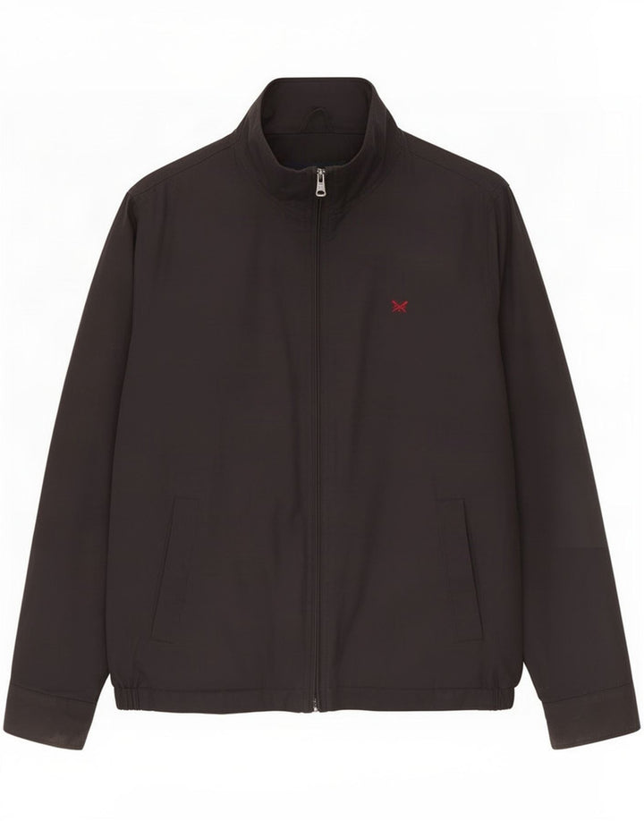 Męska kurtka bomber Crew Clothing UK 38, średnia czarna bawełna