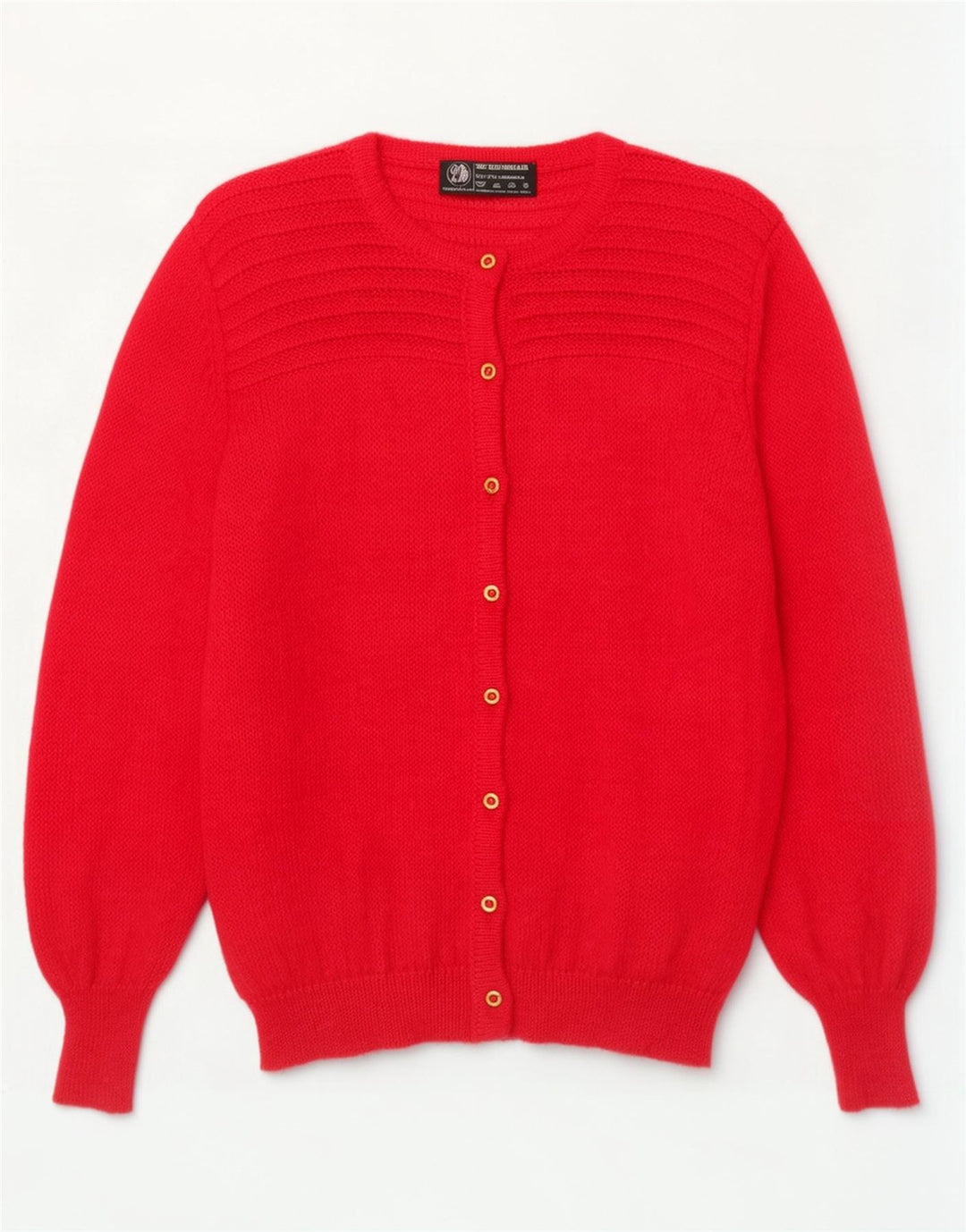 Vintage damski sweter oversize UK 14 średni różowy moher