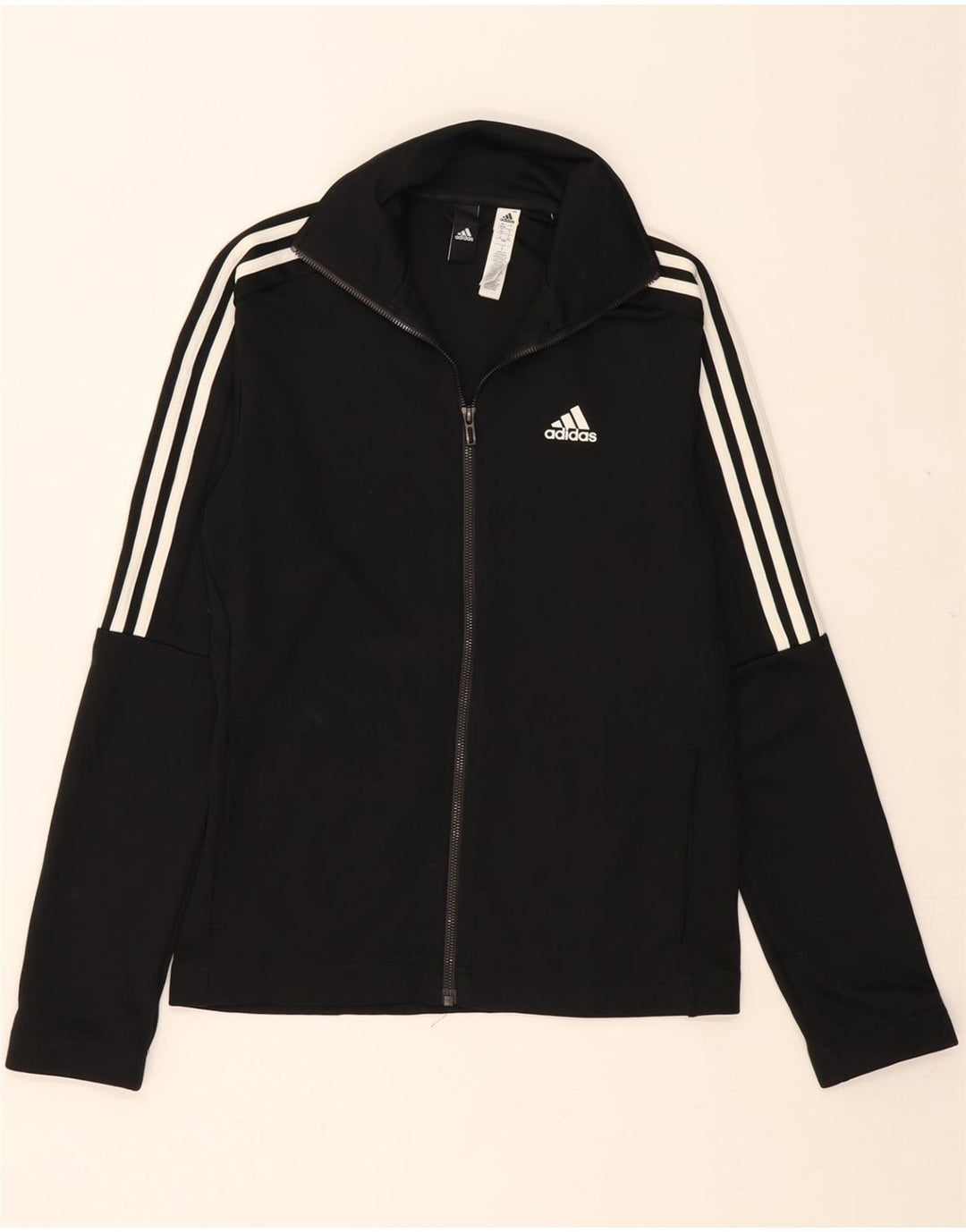 ADIDAS Mens Tracksuit Top Jacket UK 34/36 Small Black Polyester Vintage Adidas and Second-Hand Adidas from Messina Hembry 