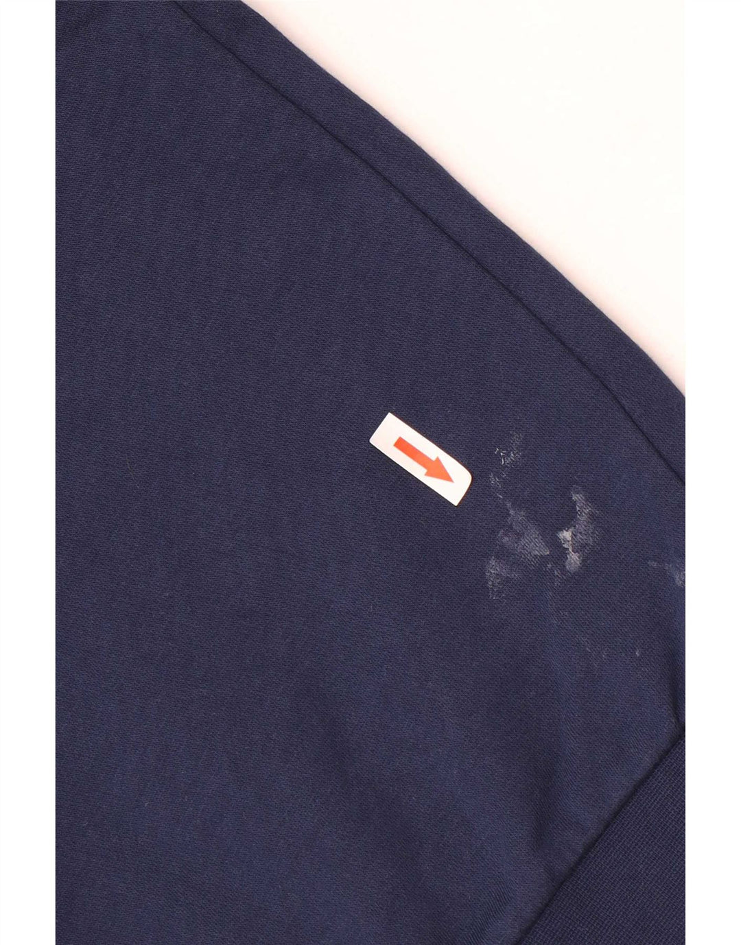 Adidas Męska bluza z grafiką, mała, granatowa, bawełniana