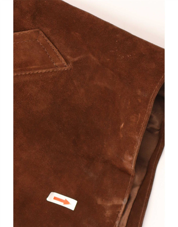 Vintage męska zamszowa kurtka UK 36 Small Brown