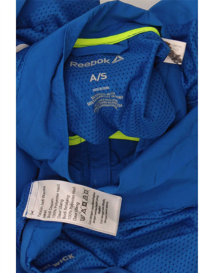 Chłopięca kurtka dresowa Reebok z grafiką, 9-10 lat, mała, niebieska, poliester