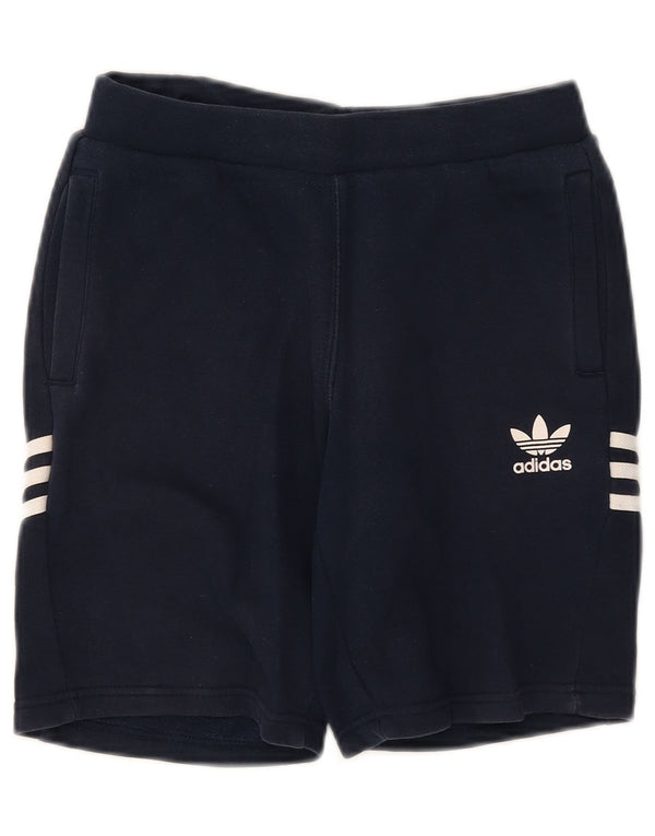 Chłopięce spodenki sportowe Adidas z grafiką 11-12 lat, granatowe, bawełniane