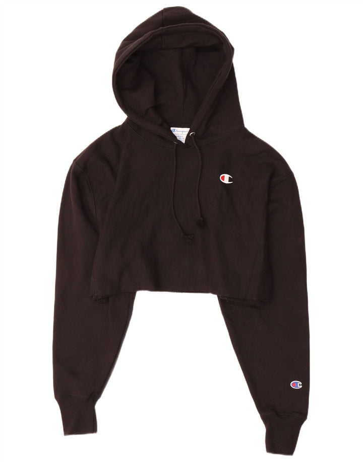Damska bluza z kapturem typu oversize CHAMPION Reverse Weave UK 10 Small Black