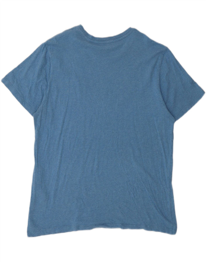 Męski T-shirt z grafiką Levi's, duży, niebieski, bawełniany