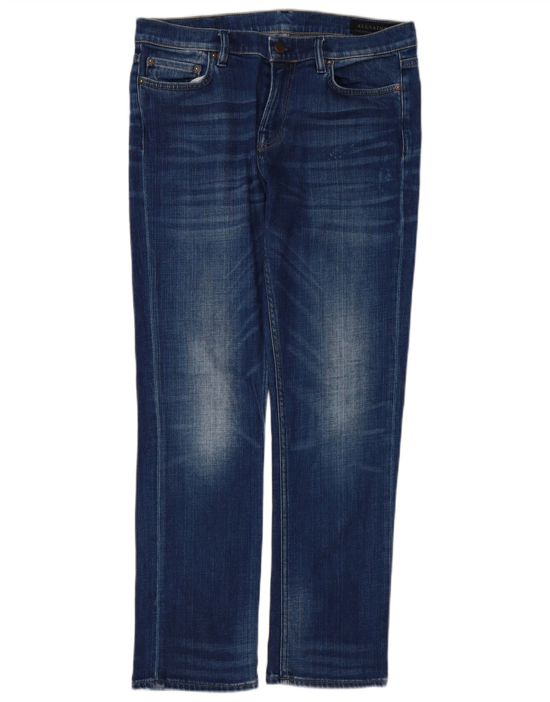 Jeansy damskie All Saints W28 L28 Niebieskie bawełniane