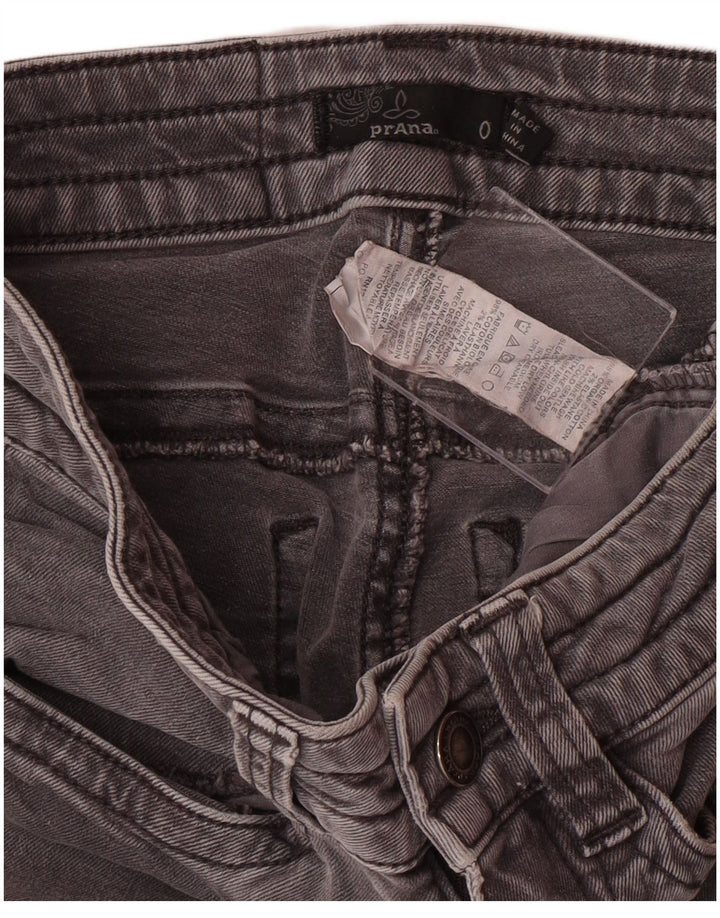 Damskie jeansy Skinny Cargo PRANA US 0 XS W24 L26 Szara bawełna