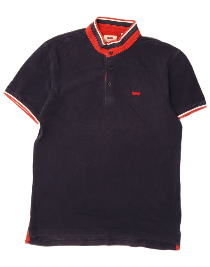 Męska koszulka polo Levi's, mała, granatowa, bawełniana