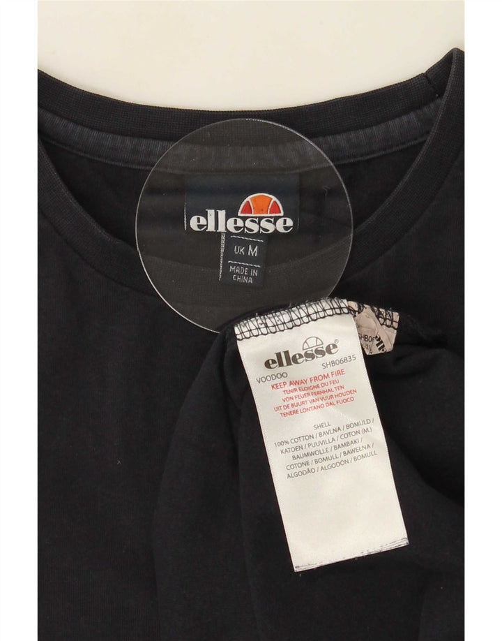 Męska koszulka z grafiką Ellesse Top, średnia, granatowa bawełna
