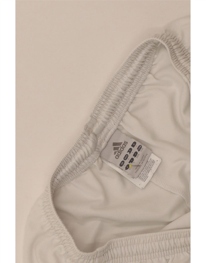 Męskie spodenki sportowe ADIDAS Climalite, duże, białe, poliestrowe