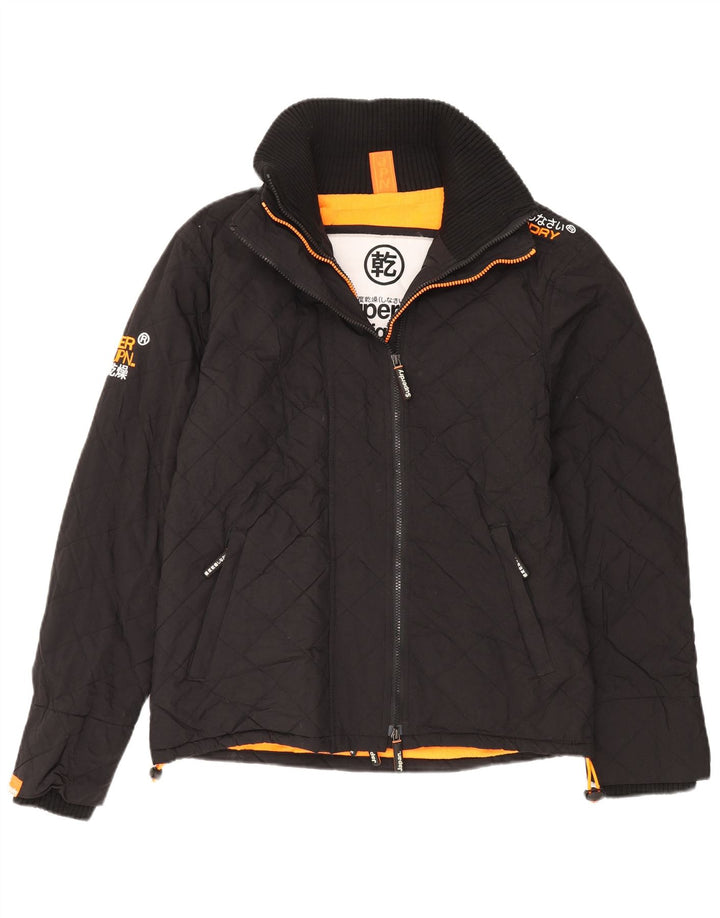Damska kurtka wiatrówka Superdry The Windcheater UK 16, duża czarna