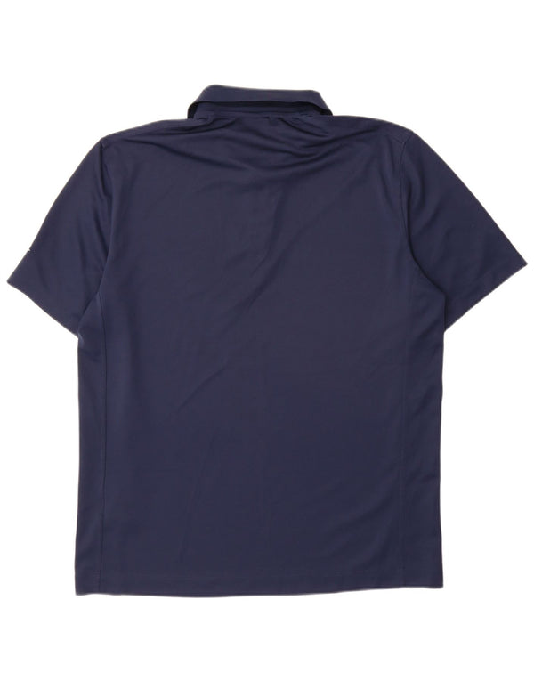 Męska koszulka polo Nike Dri Fit, duża, granatowa, z poliestru