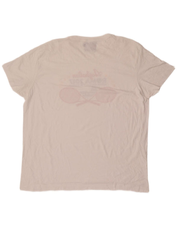 Męski T-shirt z grafiką AUSTRALIAN L'ALPINA, 2XL, biały