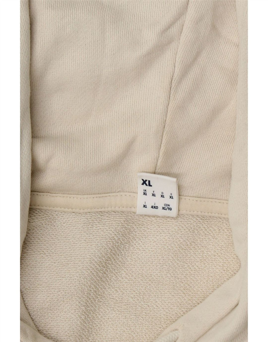 Męska bluza z kapturem REEBOK XL, biała, bawełniana