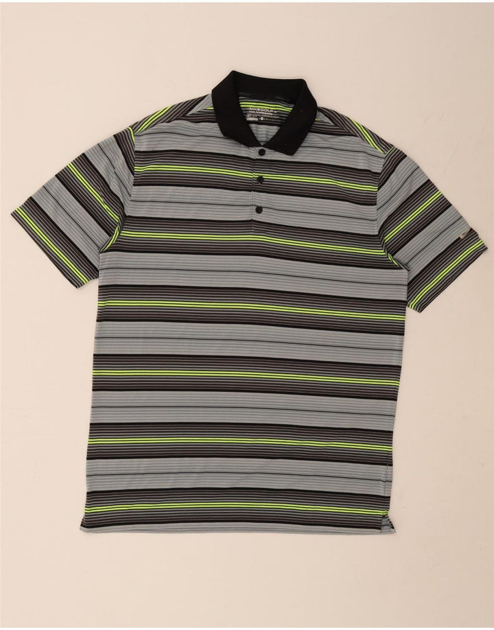 Męska koszulka polo Nike Dri Fit w średnie, wielokolorowe paski