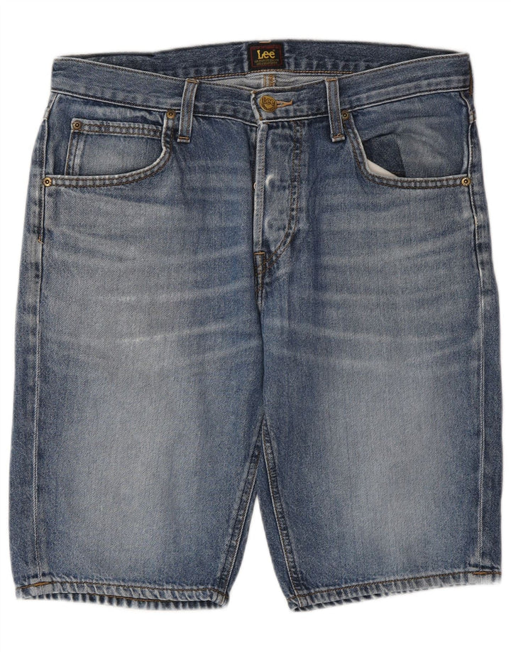 Męskie krótkie spodenki jeansowe Lee z 5 kieszeniami W31, średnioniebieskie, bawełniane