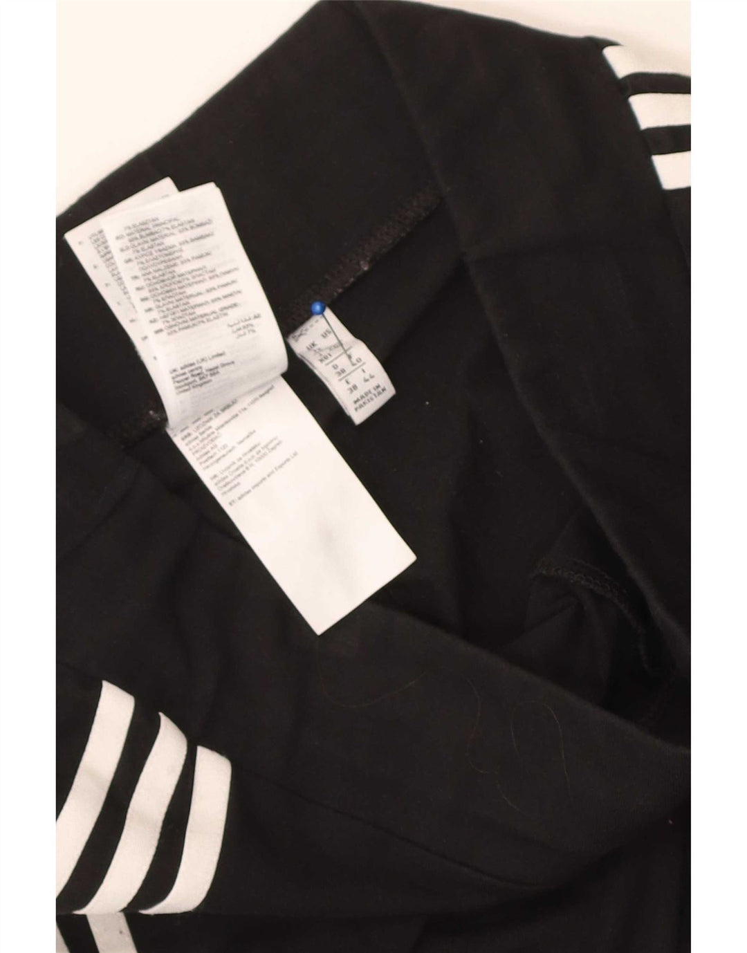 Legginsy damskie Adidas UK 12, średnie, czarne, bawełniane