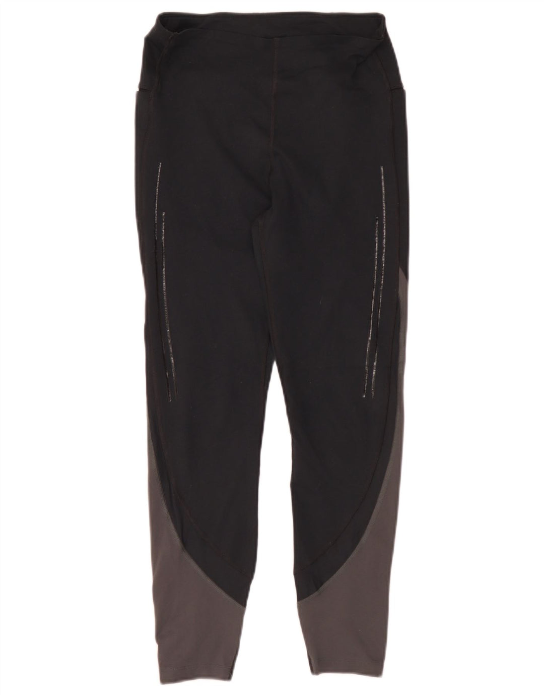 Legginsy damskie Under Armour UK 10, małe, czarne, poliestrowe z blokami kolorów